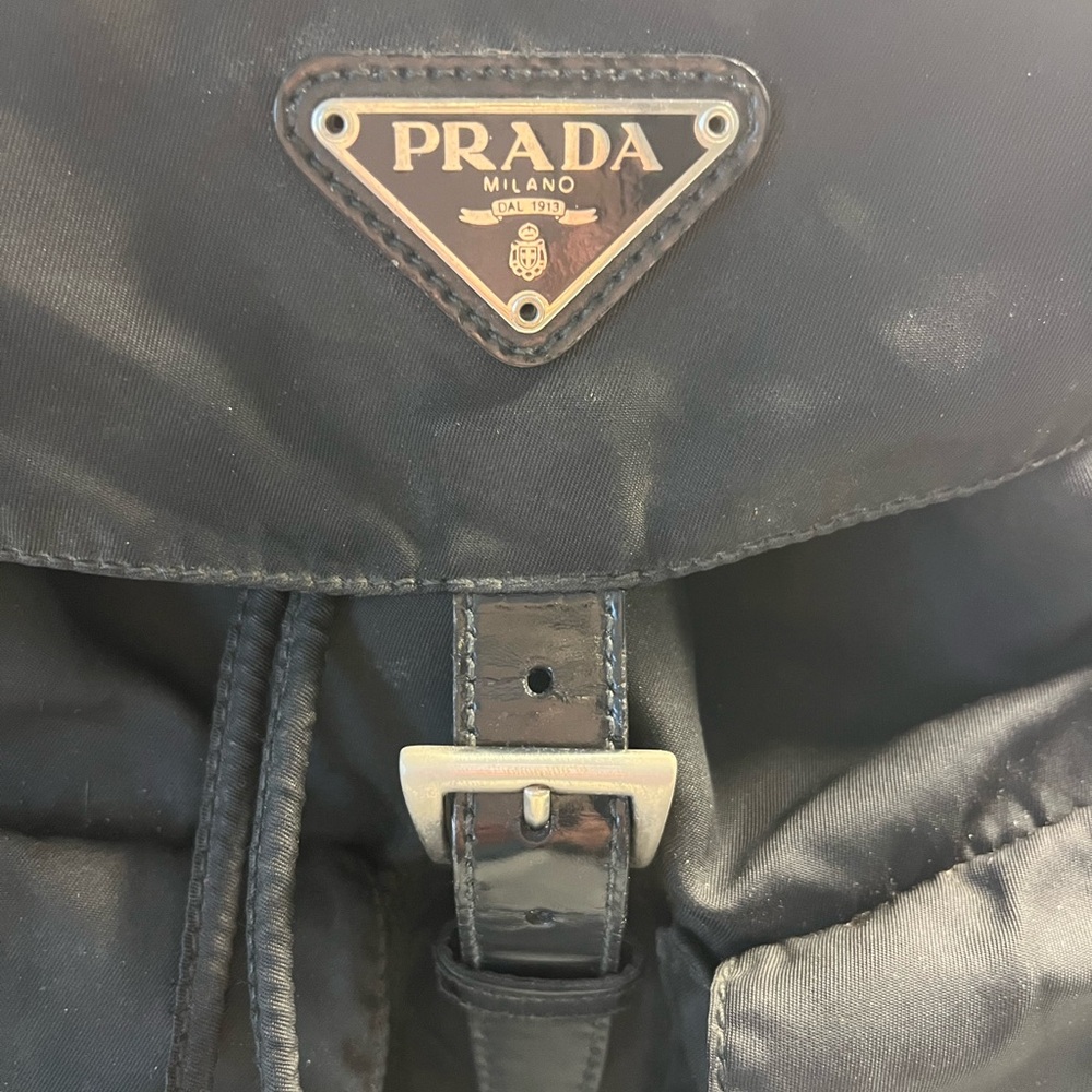 Prada Black Backpack Water-Resistant Nylon - Picture 2 of 13